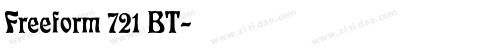 Freeform 721 BT字体转换